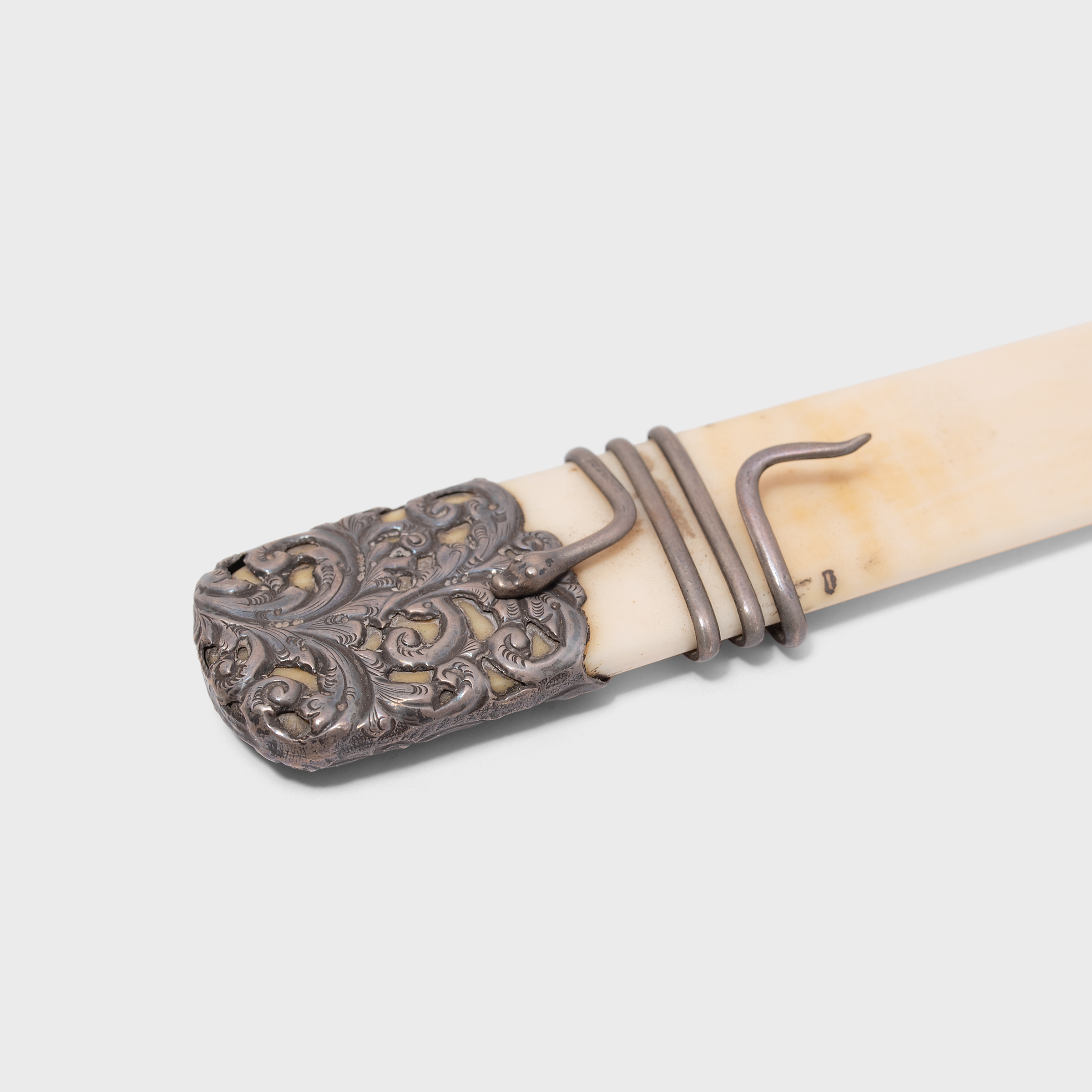 Victorian Ivory Letter Opener with Silver Filigree Browse or Buy at