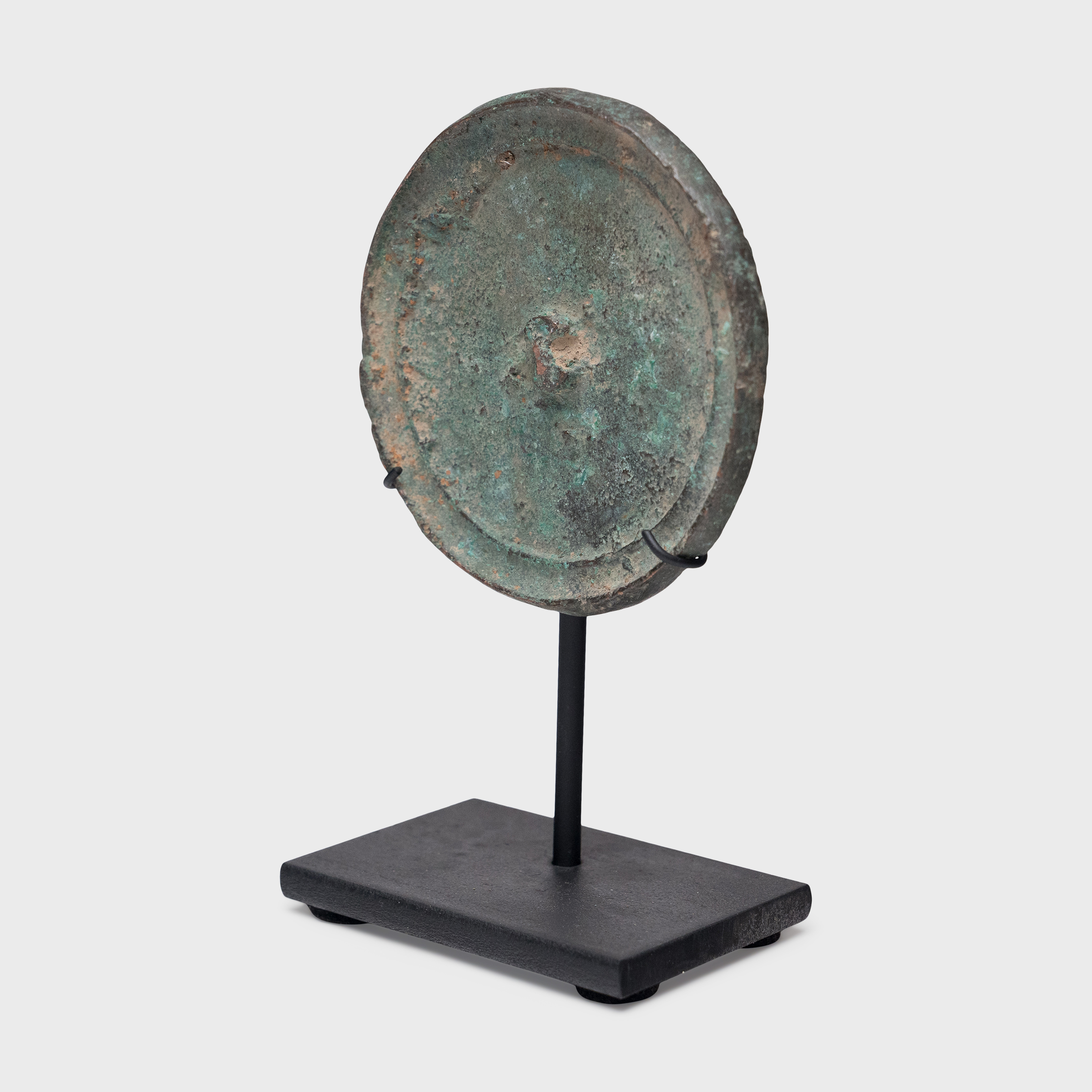 Petite Ming Bronze Mirror with Ingot Knob - Browse or Buy at