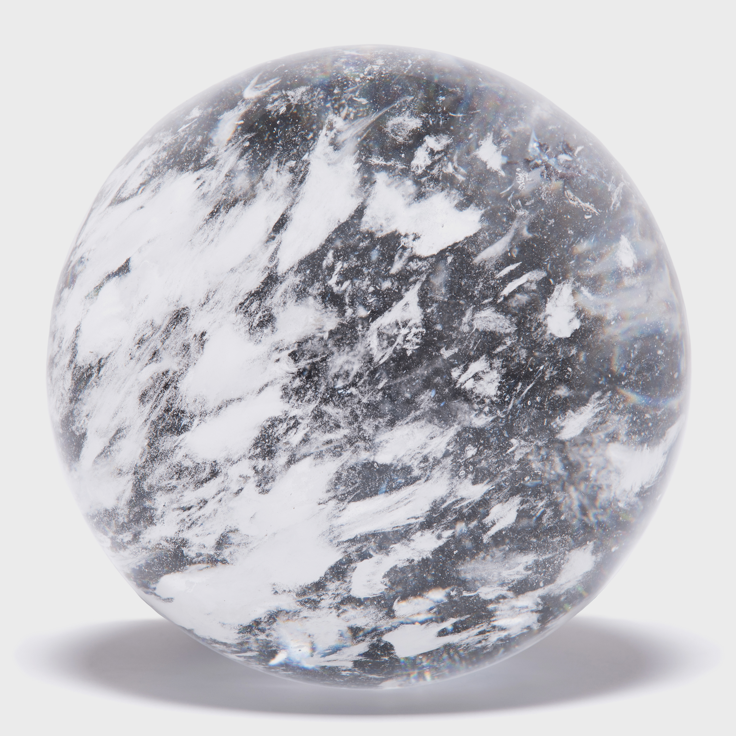 Monumental Crystal Sphere with Occlusions Browse or Buy at PAGODA RED