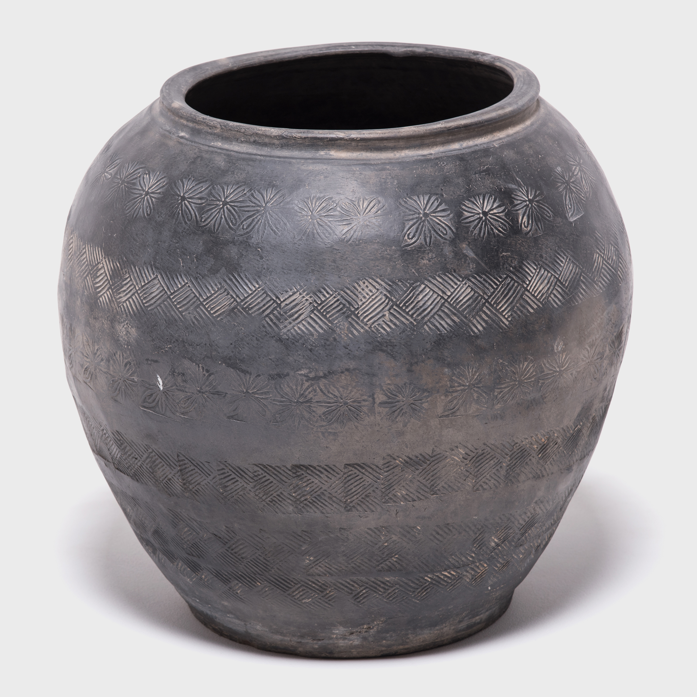 Unglazed Stamped Clay Jar Browse or Buy at PAGODA RED