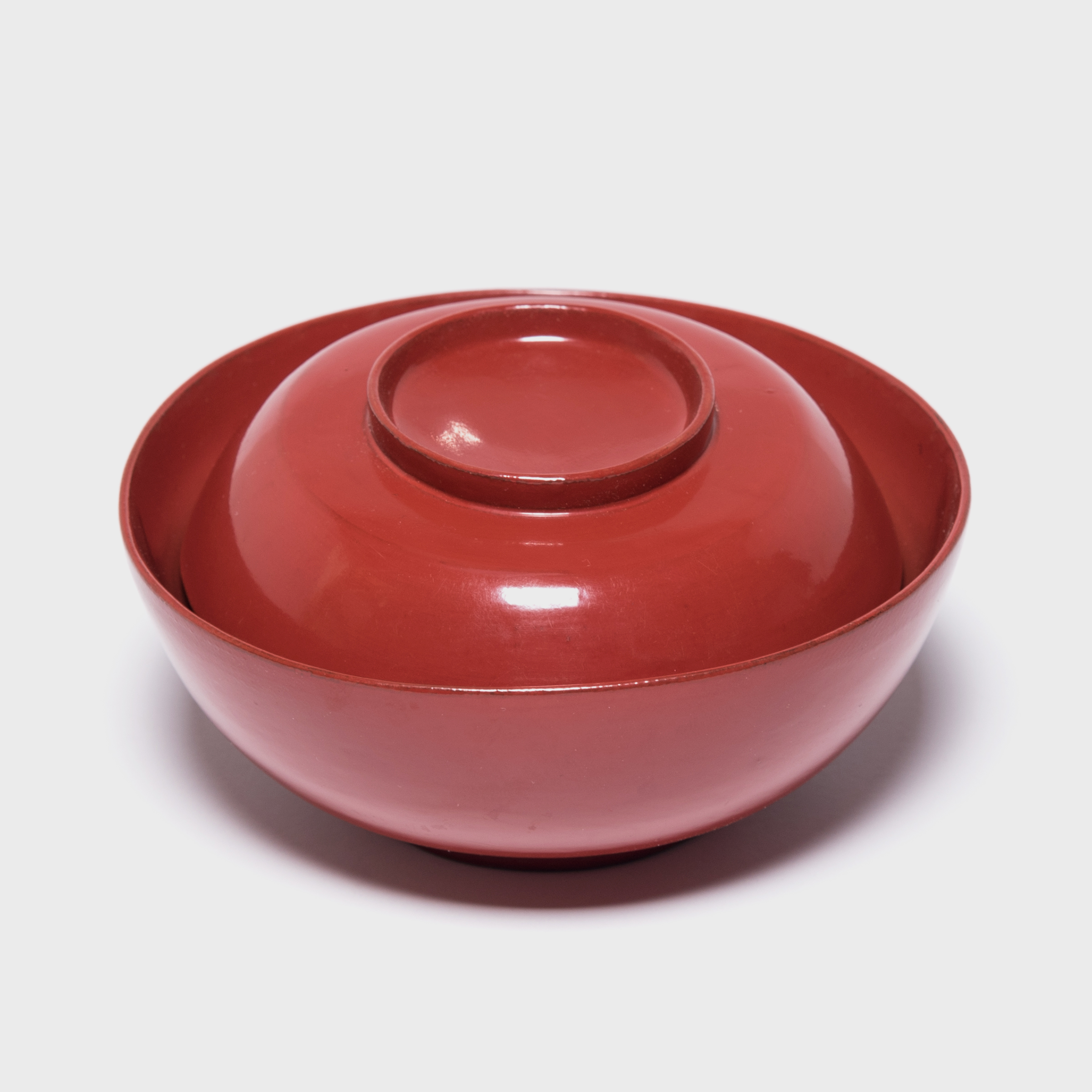 Small Japanese Red Lacquered Covered Bowl Browse or Buy at PAGODA RED
