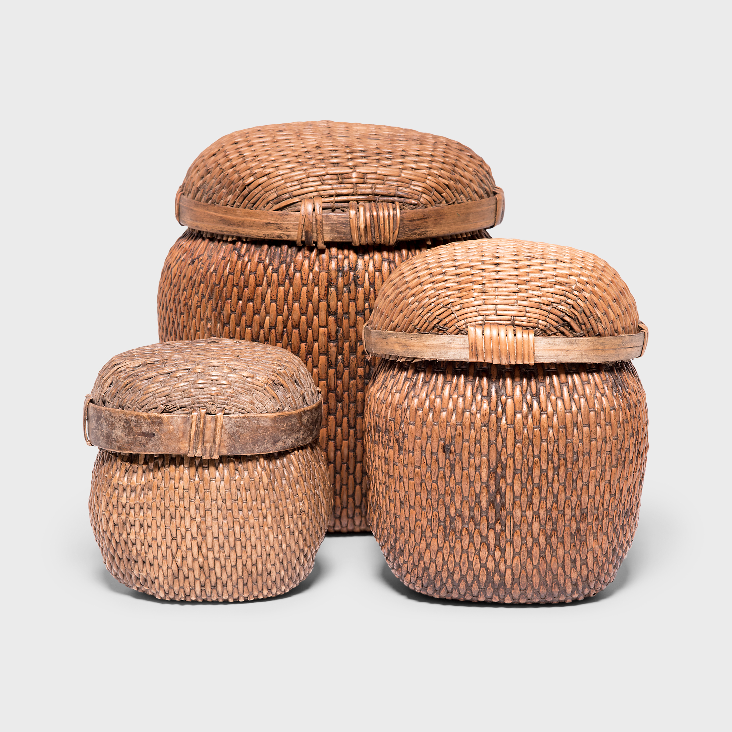 set of three woven