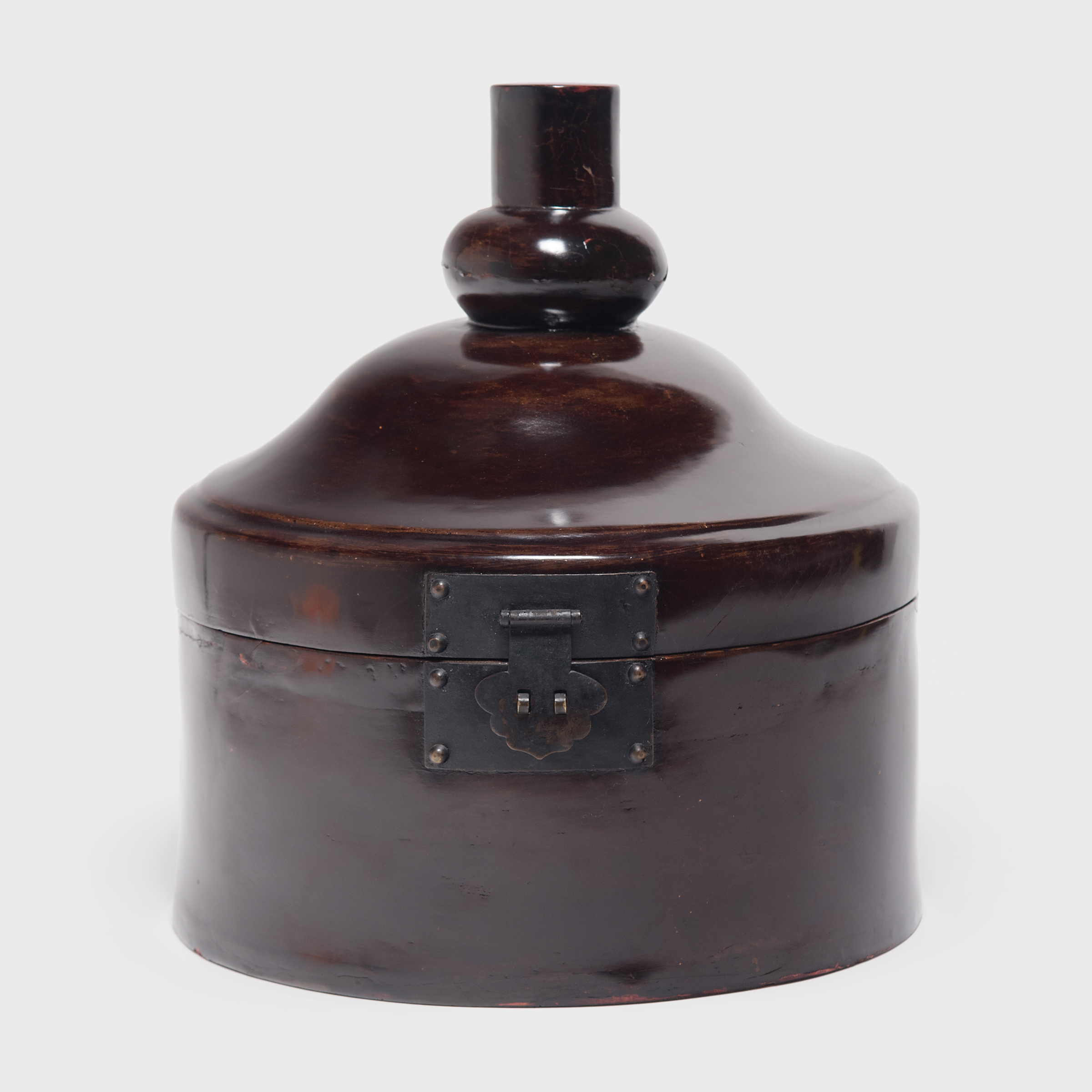 Brown Lacquer Winter Hat Box Browse or Buy at PAGODA RED