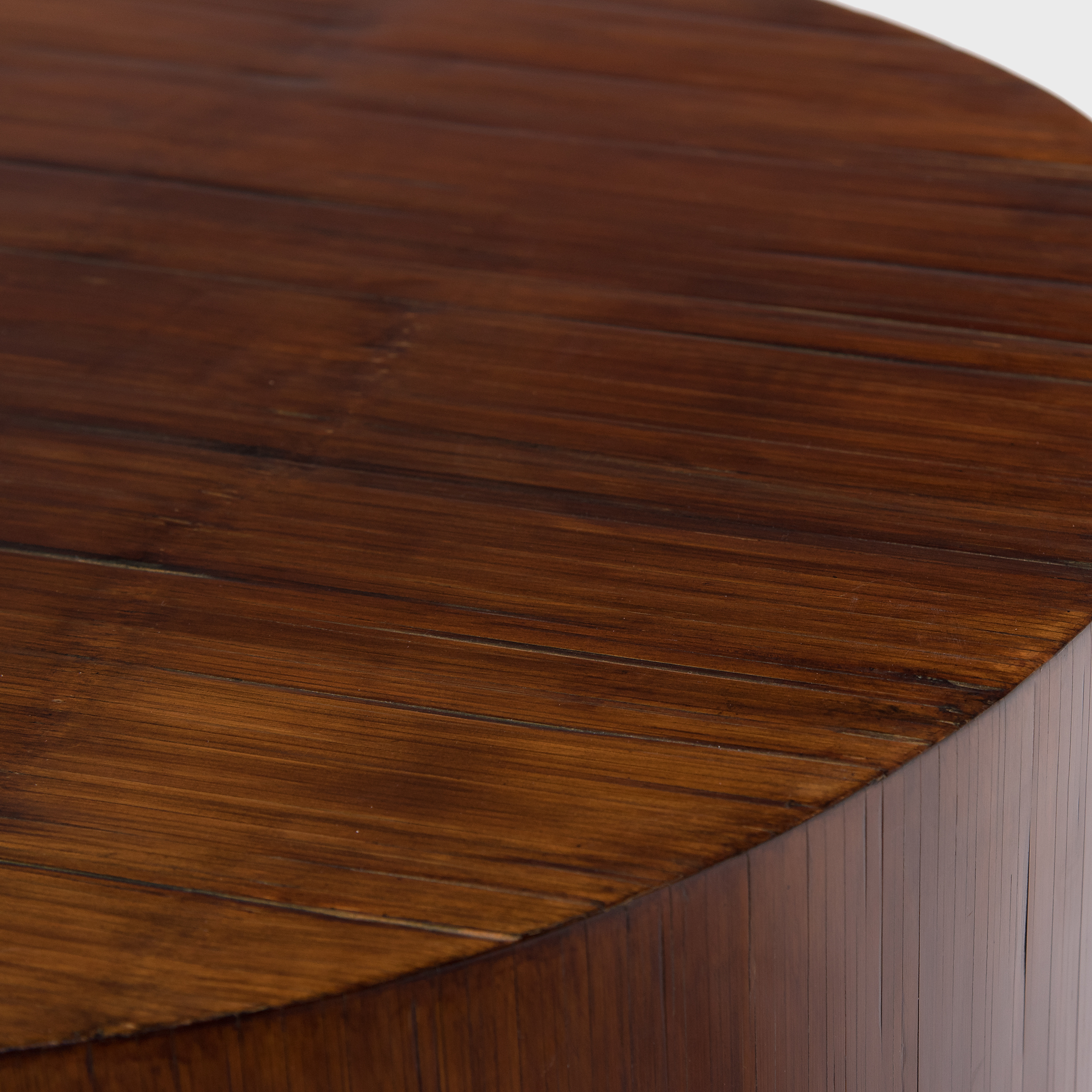 Round Crushed Bamboo Table Browse or Buy at PAGODA RED