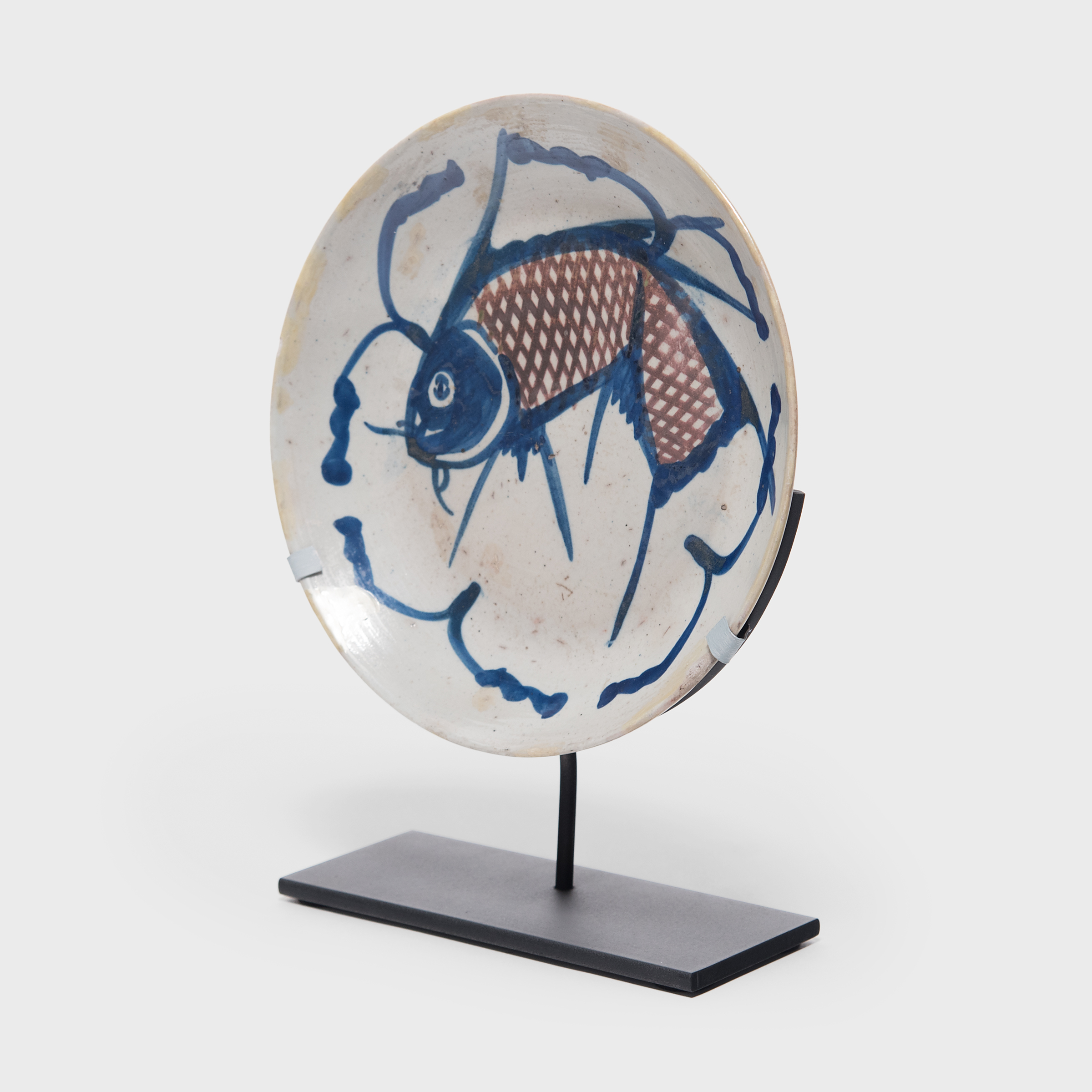 Blue and White Fish Plate Browse or Buy at PAGODA RED